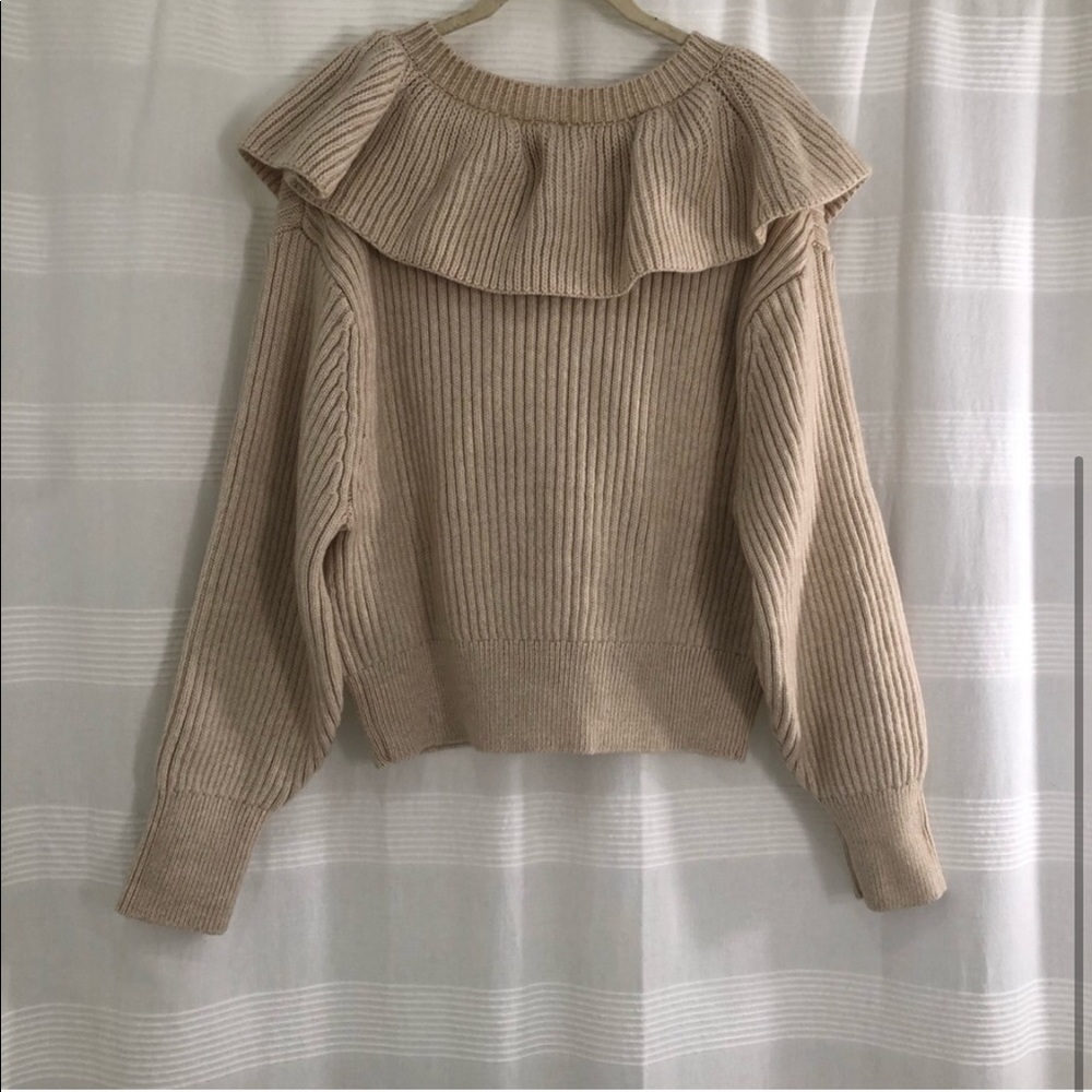 H&M Ruffle V-neck Sweater - Picture 3 of 3